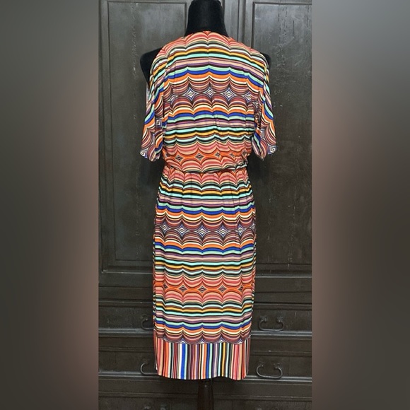 Cato colorful stripe open shoulder dress - size small - Picture 3 of 13